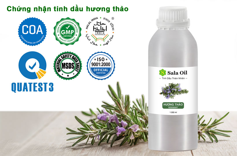 chứng nhận tinh dầu hương thảo