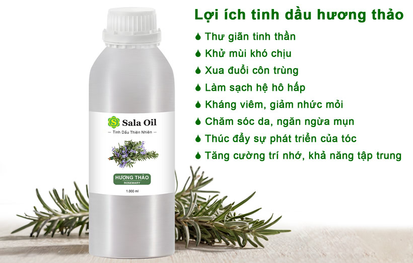 lợi ích tinh dầu hương thảo