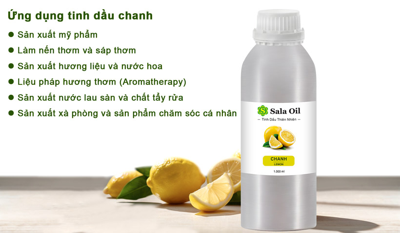 ứng dụng tinh dầu chanh
